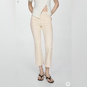 Mango Sienna crop flare jeans